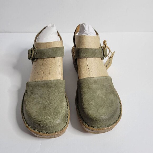 BORN Leather Alianna Platform Comfort Clogs Women Size 6 - Picture 5 of 14